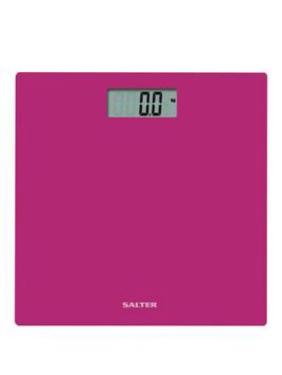 Salter Glass Digital Platform Bathroom Scale - Fuchsia Salter Glass Digital Platform Bathroom Scale - Fuchsia